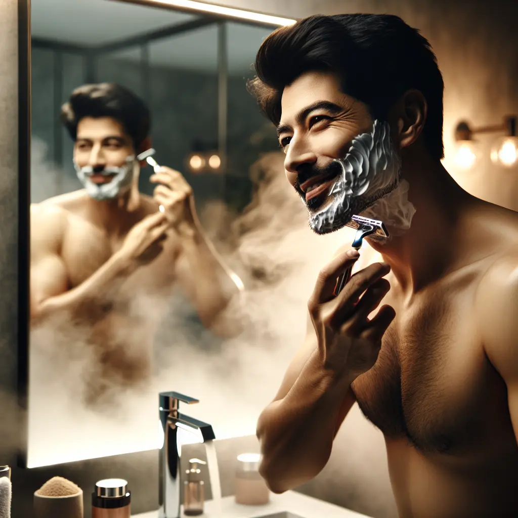 Hvordan undgår jeg at mit barberspejl dugger til under brug?